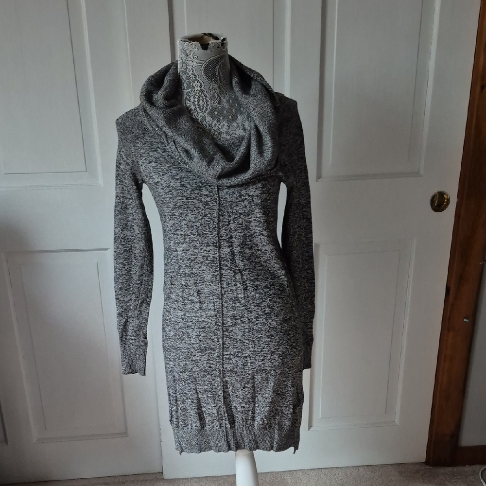 Express Charcoal Cowl Neck Sweater
